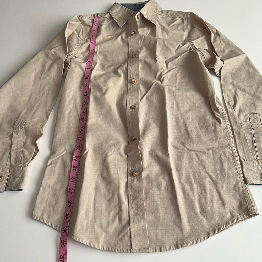 Backpacker ripstop button down shirt, beige, xs - Picture 3 of 9